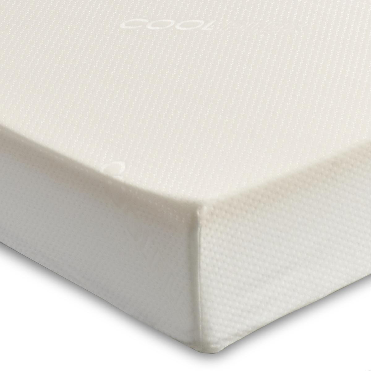 The Foam People 6" Deep All-Foam Plain Zip cover mattress - White / Small Single