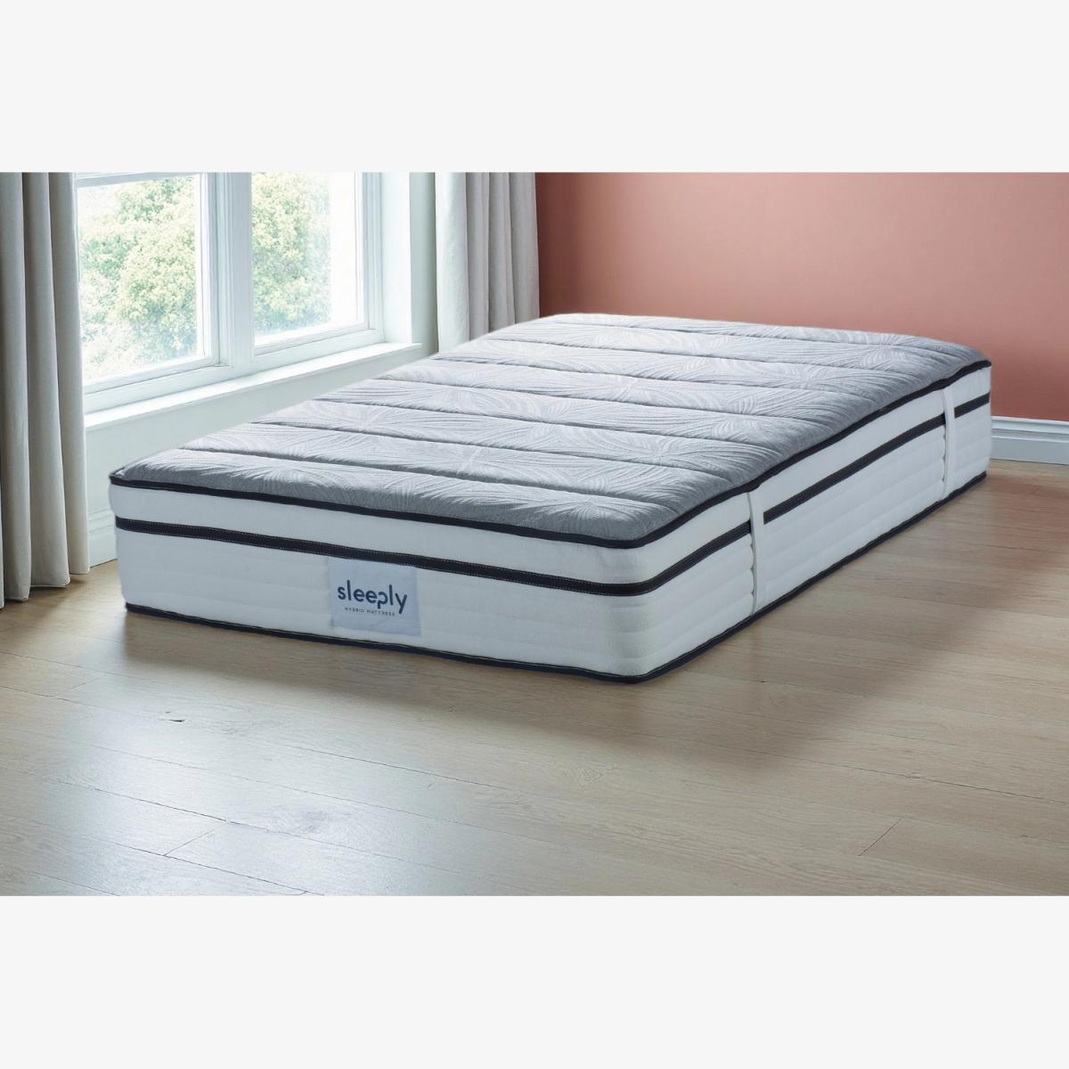 Sleeply Hybrid Mattress 2000 Pocket Sprung multi layered soft touch - White / Single