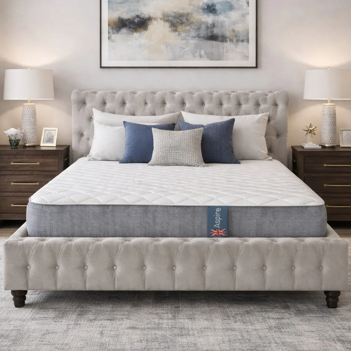 Restora Pocket Hybrid Memory Foam Mattress Medium Comfort 23cm - White / Double – image 2