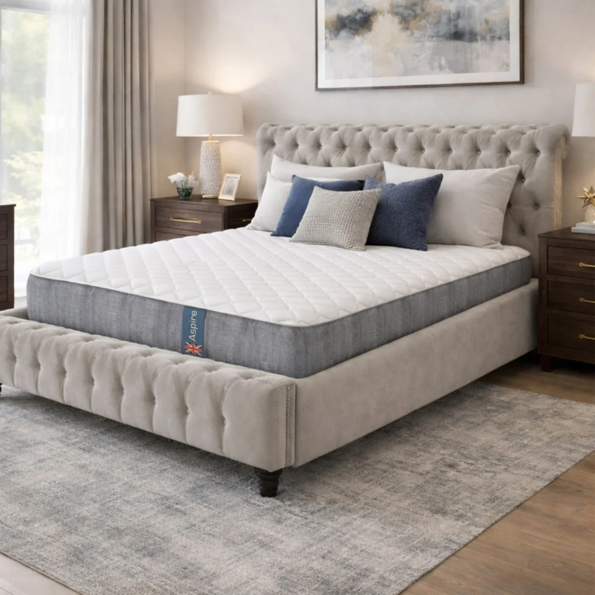 Restora Pocket Hybrid Memory Foam Mattress Medium Comfort 23cm - White / Double – image 1