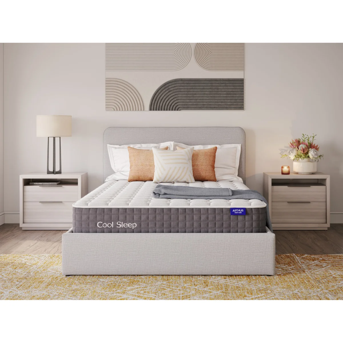Arthur Sleep Cool Rock Extra Firm Hybrid Mattress - 5' King - White / 135cm – image 4