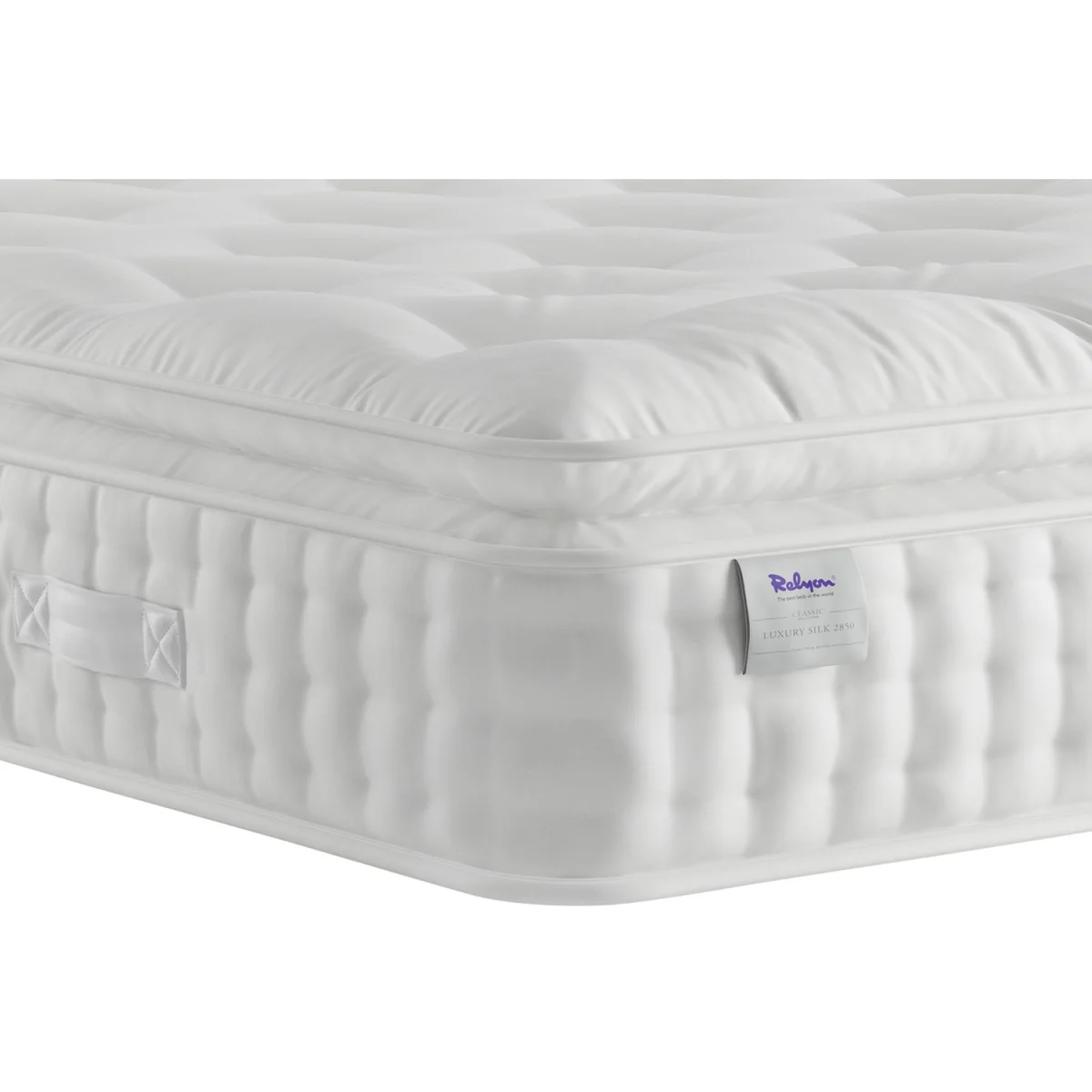 Relyon Luxury Silk 2850 Pocket Soft Mattress - 4'6" Double - White / Single – image 2