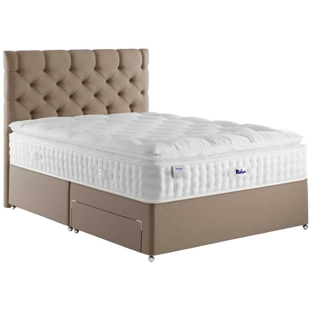 Relyon Luxury Silk 2850 Pocket Soft Mattress - 4'6" Double - White / Single – image 4
