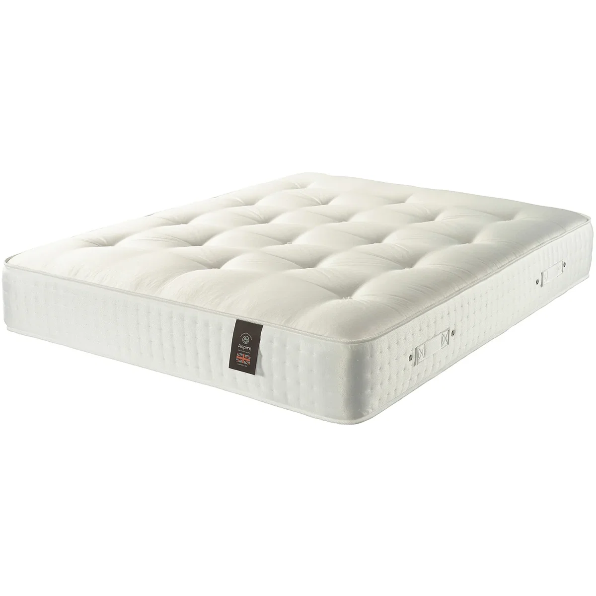 Luxury 3000 Pocket Cashmere Wool Mattress, Medium Comfort Pocket Spring Mattress - White / King – image 4