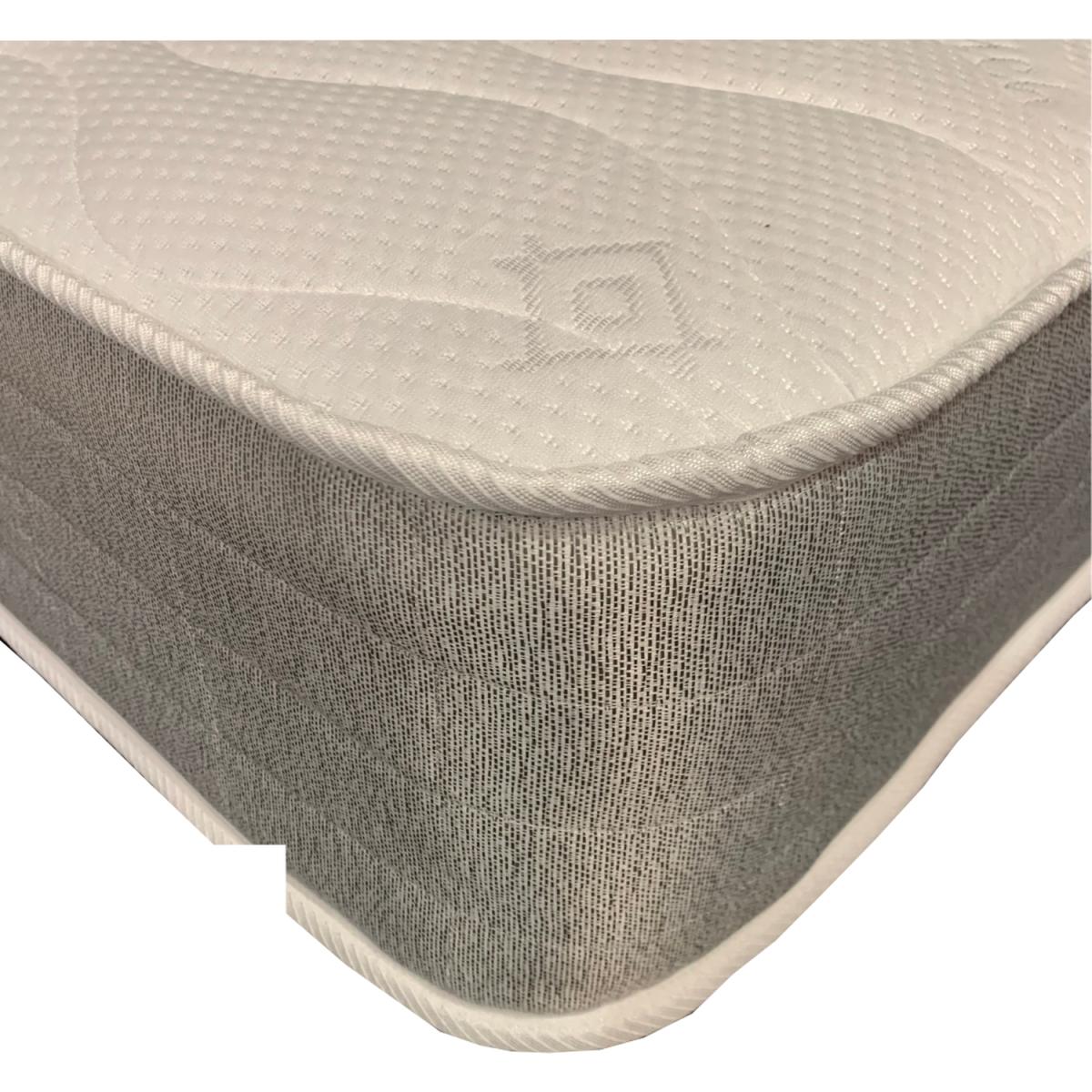 The Wilson Ortho Basic 6.5 inch Grey and White Spring and Memory Foam Mattress - Grey and White / Single