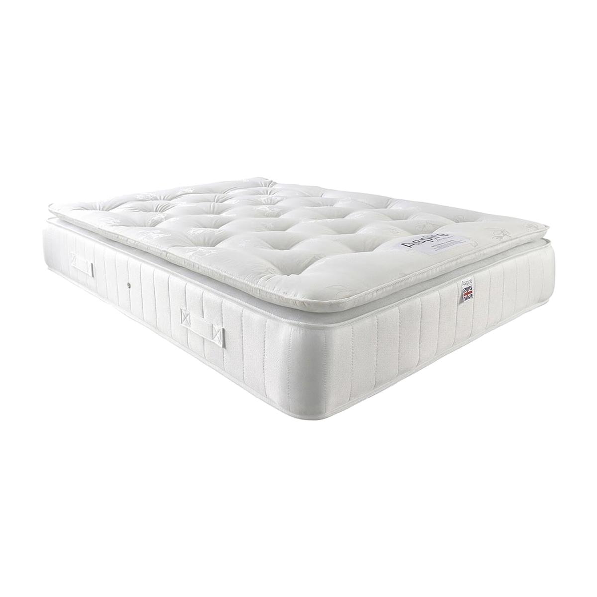 Natural Cashmere Pillowtop Mattress - White / Small Double