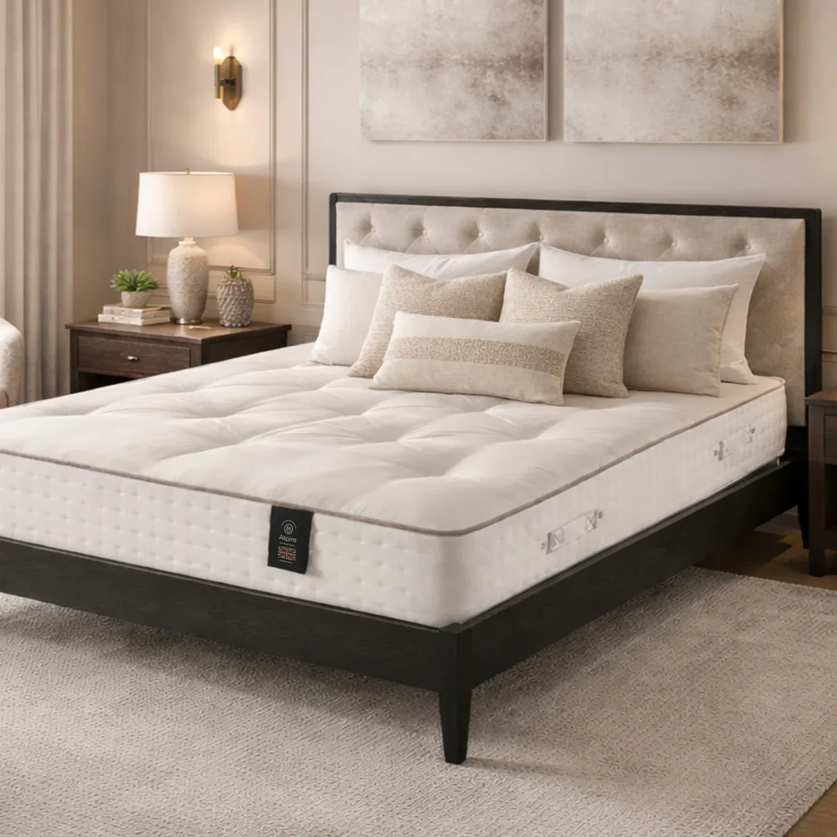 Signature 5000 Pocket Cashmere Wool Dual Sided Mattress Medium - White / Superking – image 2