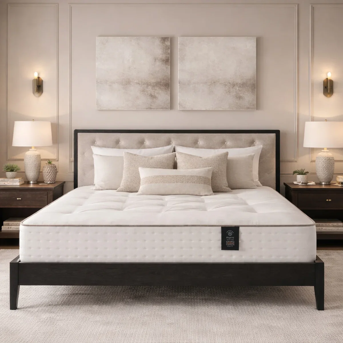 Signature 5000 Pocket Cashmere Wool Dual Sided Mattress Medium - White / Superking – image 1