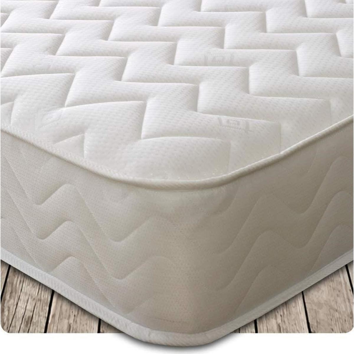 Starlight Beds 7.25" Deep Zig Zag Hybrid Spring Mattress - White / Small Double