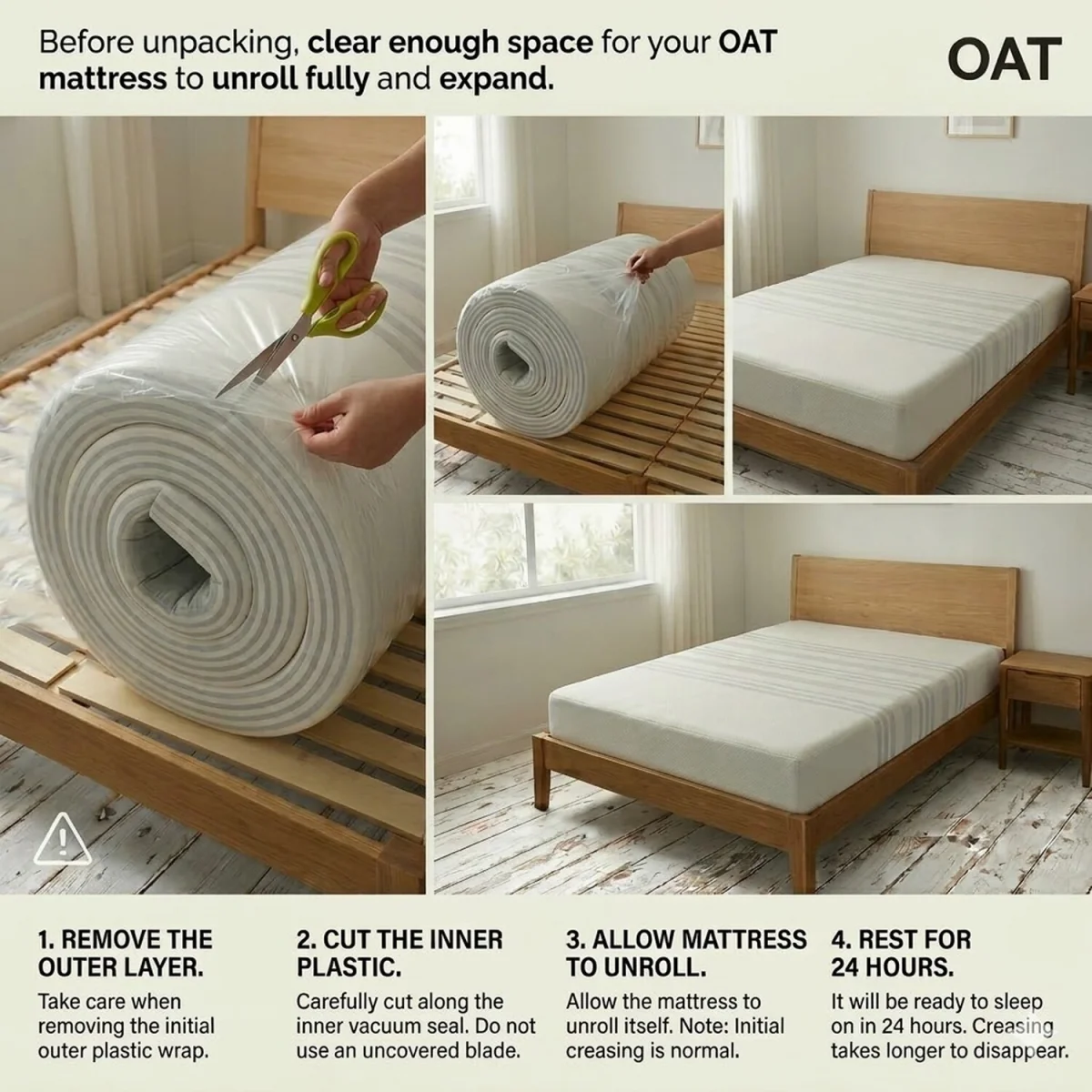 Sunrise 14cm Memory Foam Mattress - Single 190x90cm - Natural – image 9