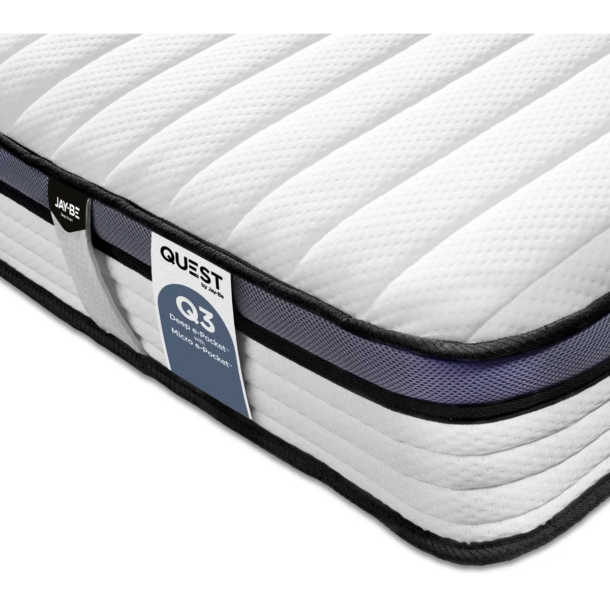 Jay-Be Quest Q3 Single Mattress - Grey – image 1
