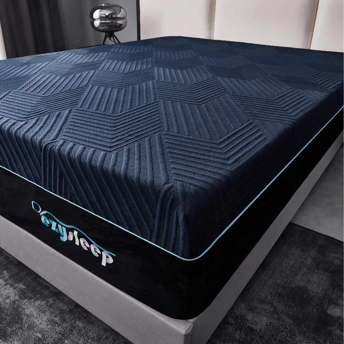 24cm Memory Foam Mattress - Navy / Small Double