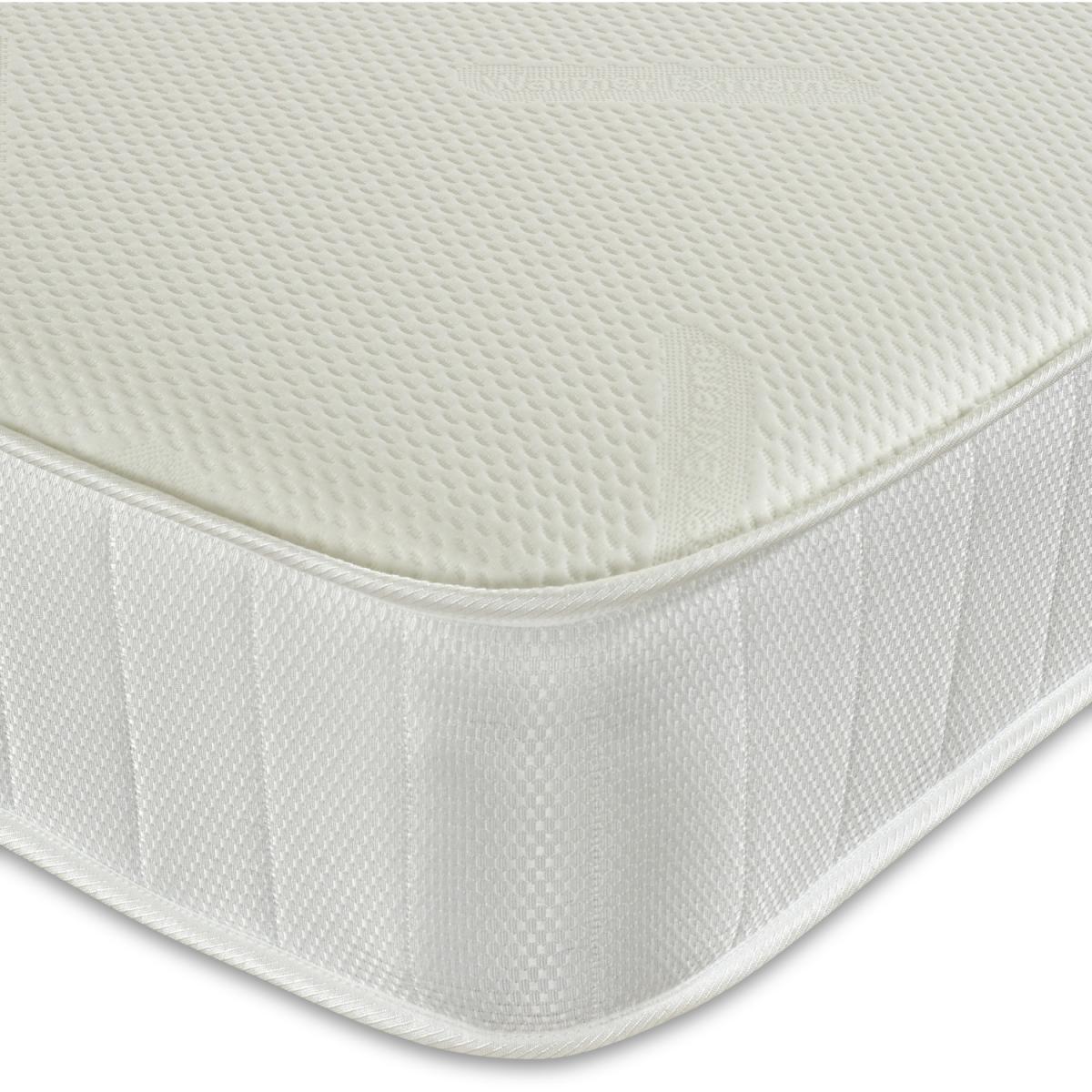 9" Deep Upholstery Breathable Winter Warming Premium open coil Mattress - White / Flattop / Small Double