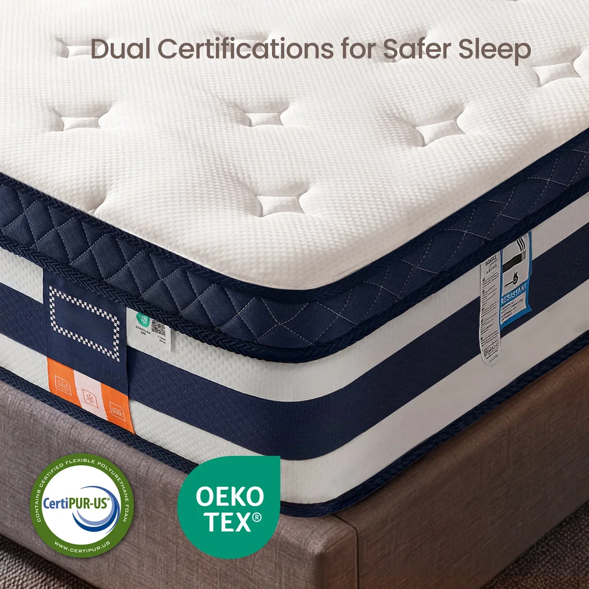 Pocket Sprung Mattress with Cooling Gel Memory Foam - Blue – image 4
