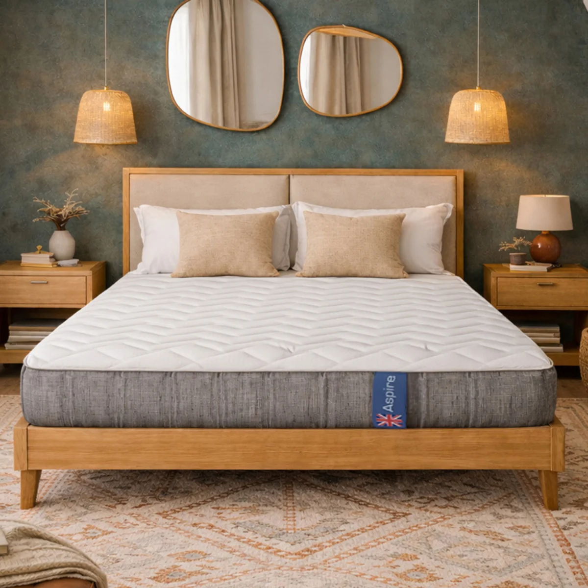 FlexRest Pocket Hybrid Memory Foam Mattress Medium Comfort 23cm - White – image 3