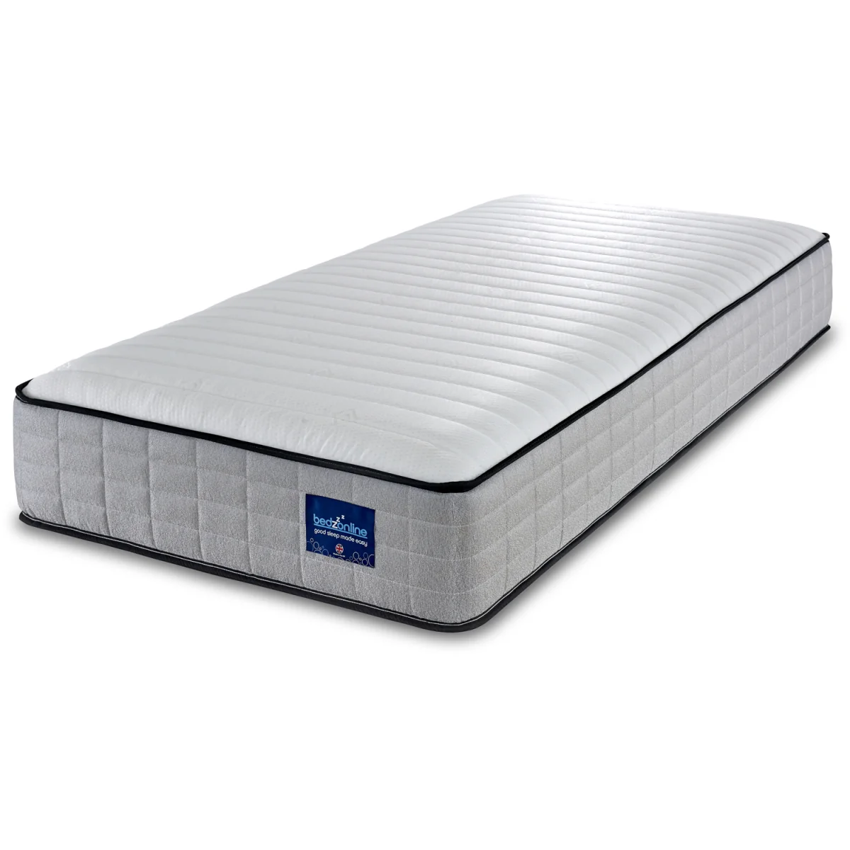 Bedzonline Hydro Memory Foam Spring Mattress, Hybrid Orthopaedic - Grey / Small Single – image 4