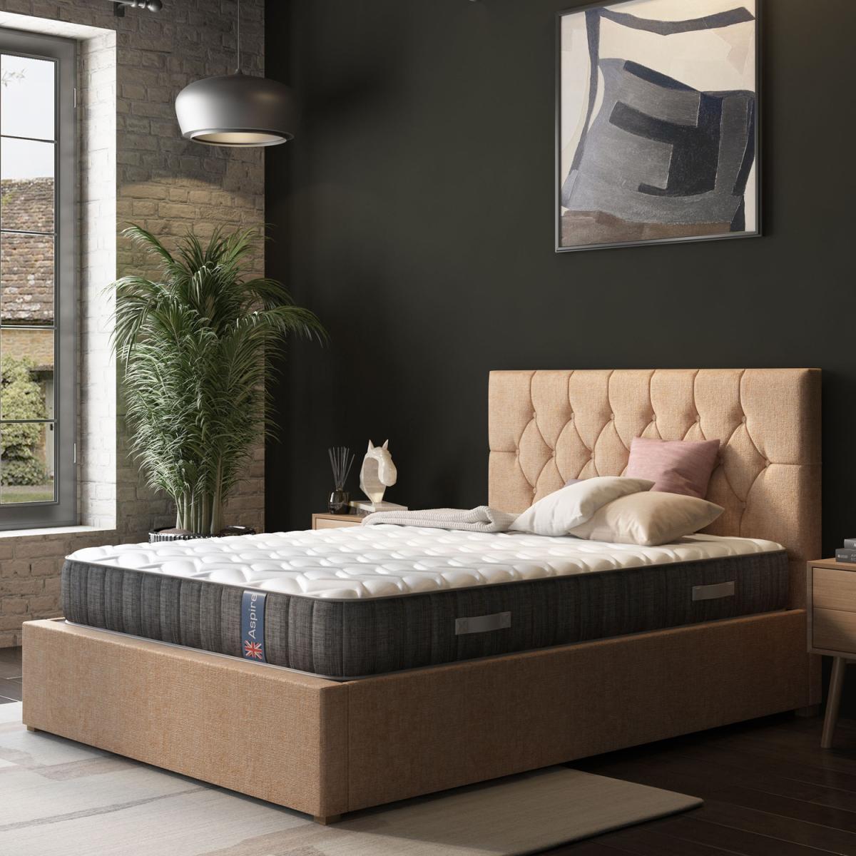 UK Made Pocket Sprung Mattress in a Box - White / Single