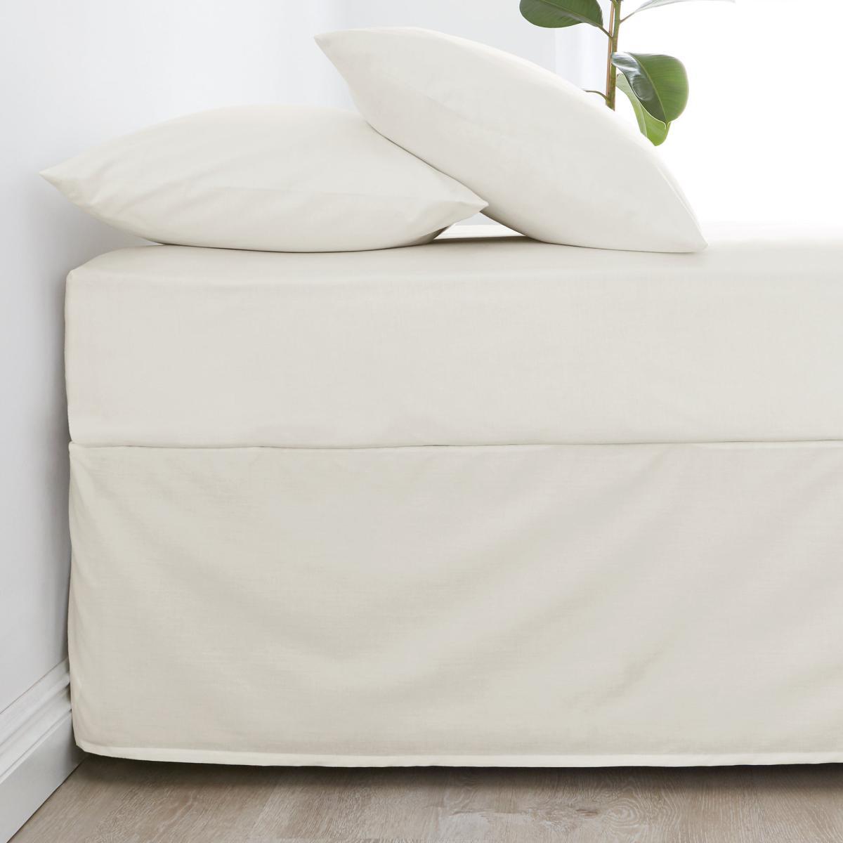 Non Iron Plain Dye Ivory Valance Cream – image 2