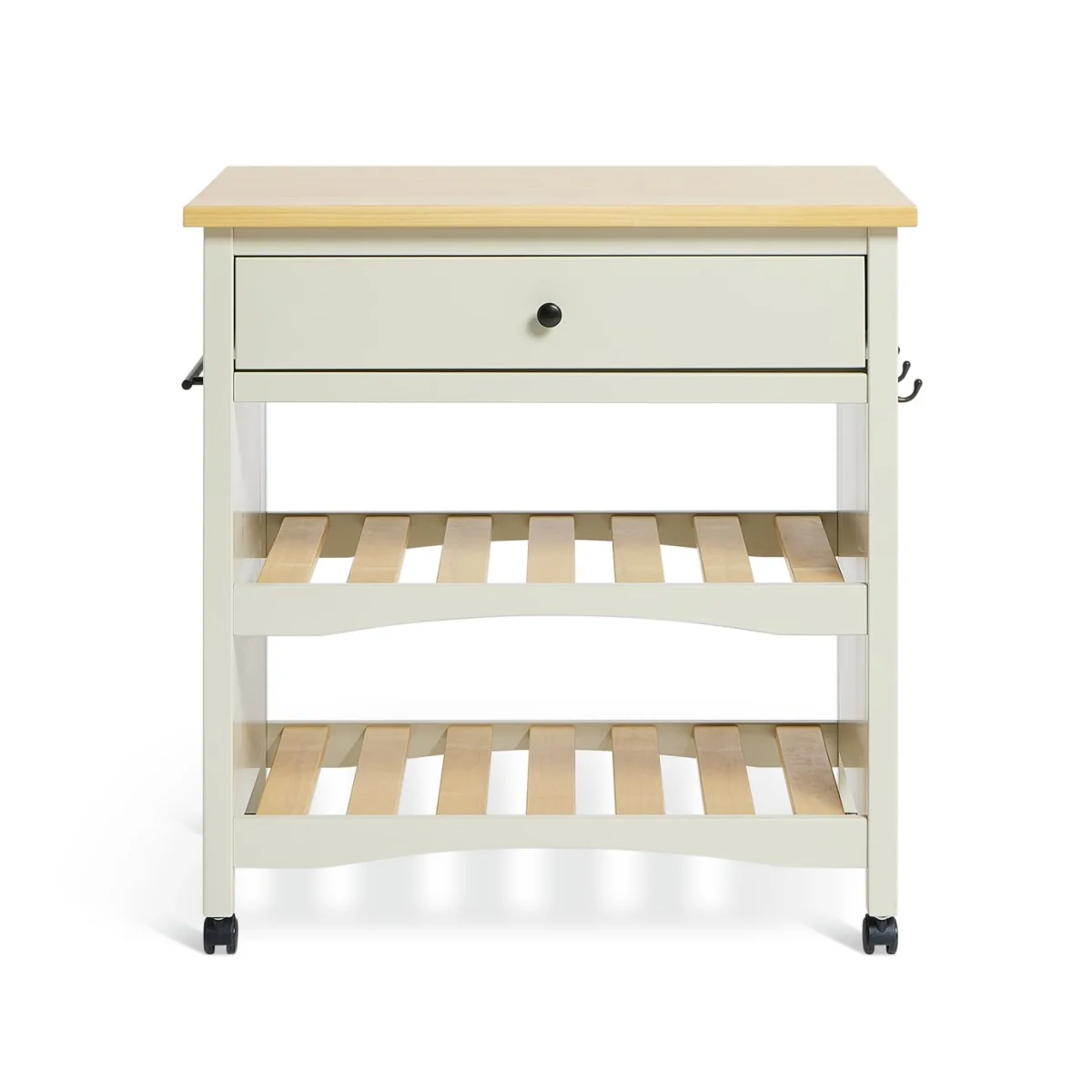 Habitat Bournemouth Solid Wood Kitchen Trolley - Beige – image 7