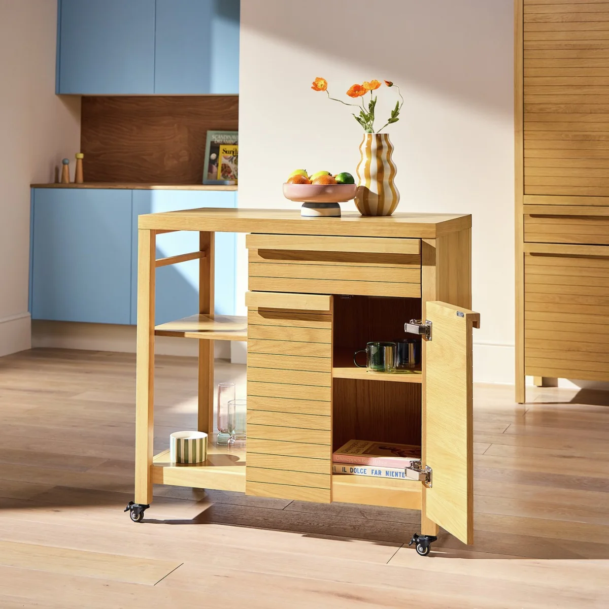 Habitat Leif Kitchen Trolley - Oak – image 3