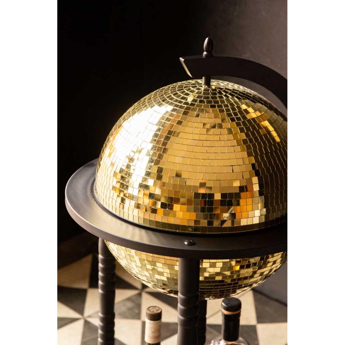 Black & Gold Disco Ball Drinks Trolley Cart – image 7