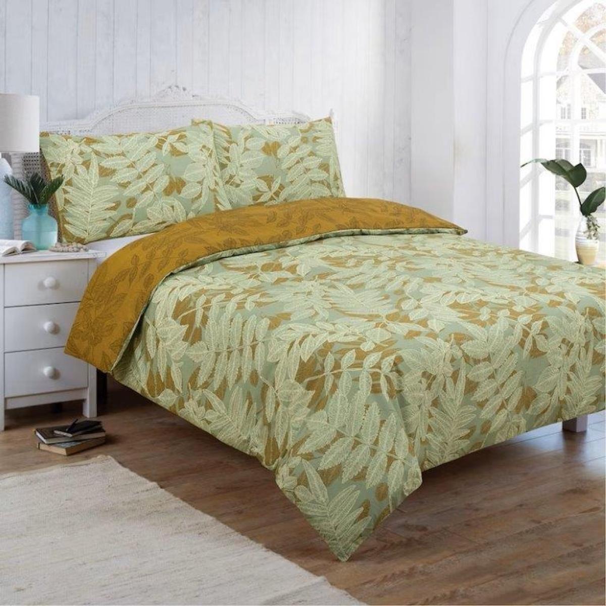 Vantona Maurice Duvet Set - Green - Superking – image 1