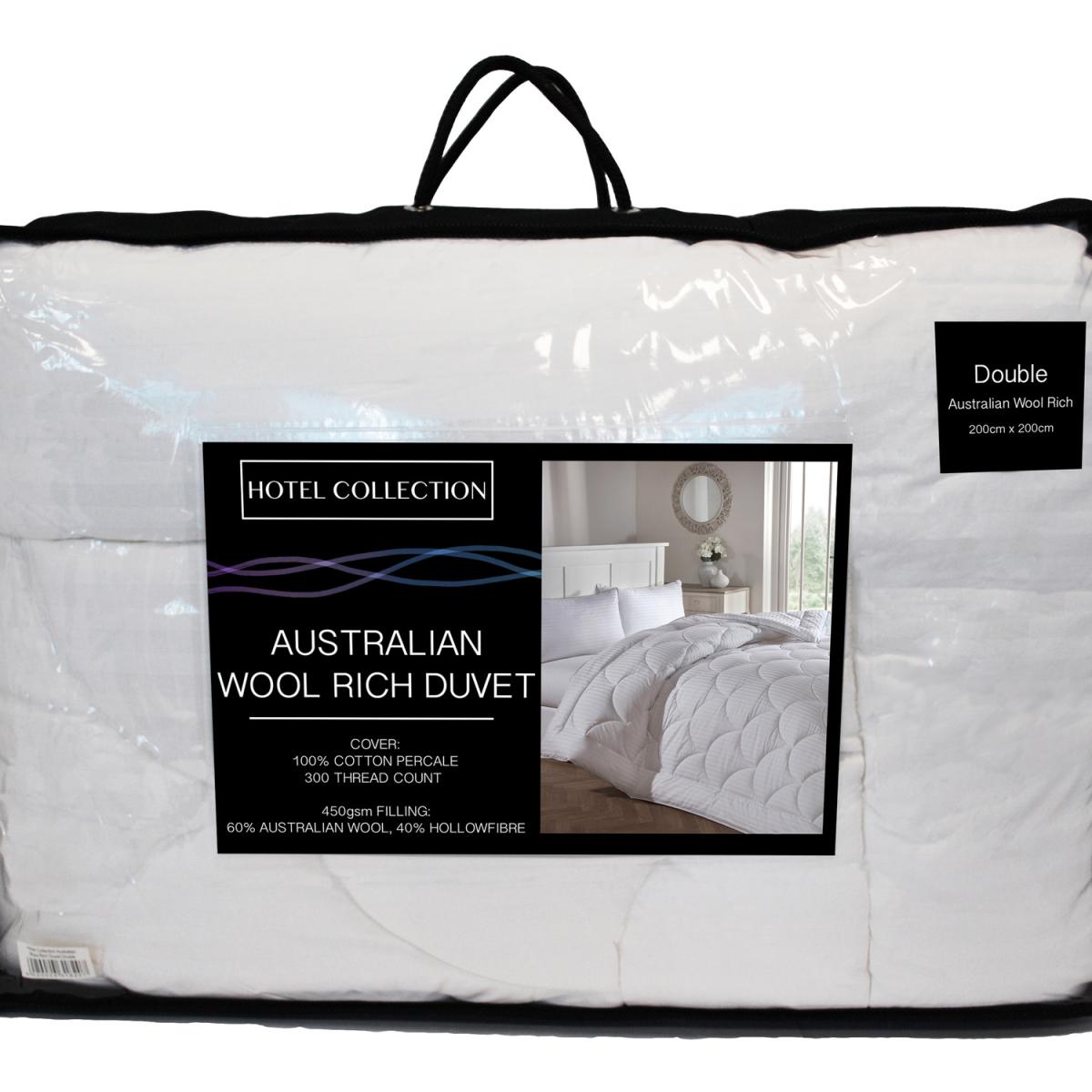 5* 10.5 tog Australian Wool Duvet - White / Super King size – image 2