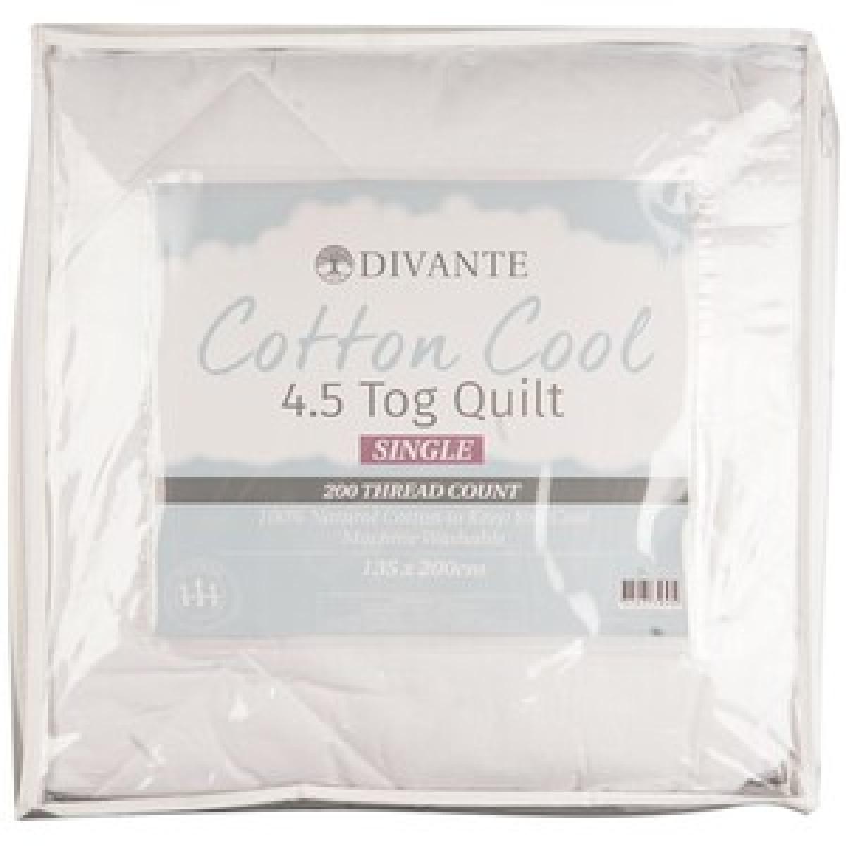 200 Thread Count Cotton Cool 4.5 Tog Quilt - Superking – image 3