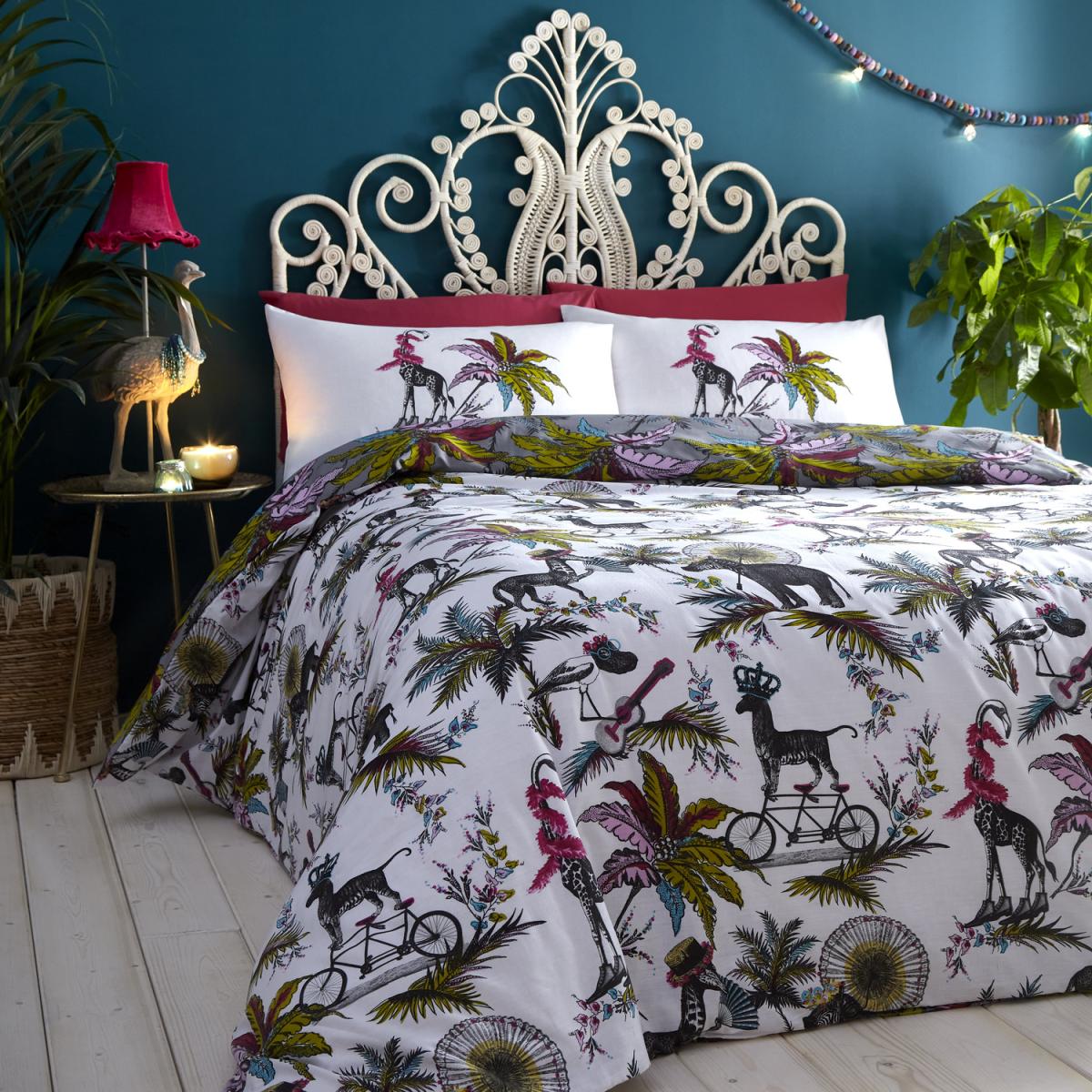 Safari Jumble Duvet Set - White / Superking – image 5