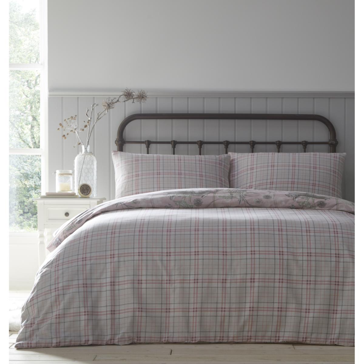 Rabbit Meadow Duvet And Pillowcase Set - Pink / Superking – image 2