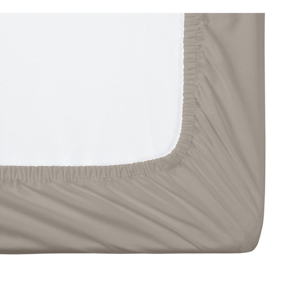 Habitat Cotton Rich Taupe Fitted Sheet - Kingsize – image 2