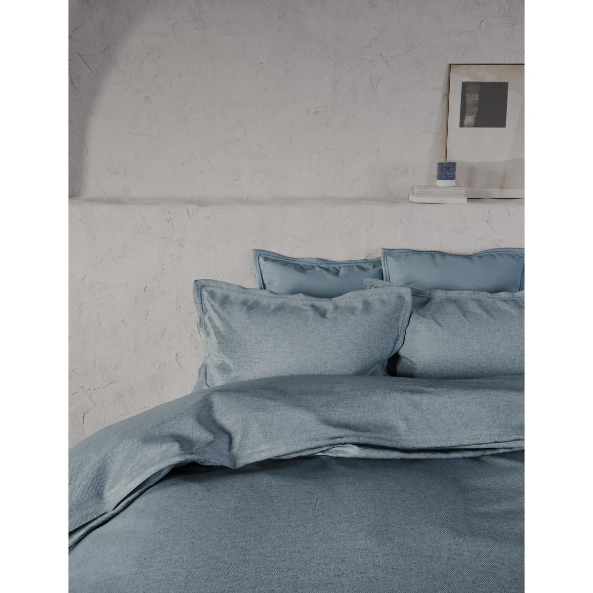 M&S X Fired Earth Pure Brushed Cotton Twill Deep Fitted Sheet - 5FT - Malm, Malm,Bamyan Blue,Charcoal,Garden Folly – image 2
