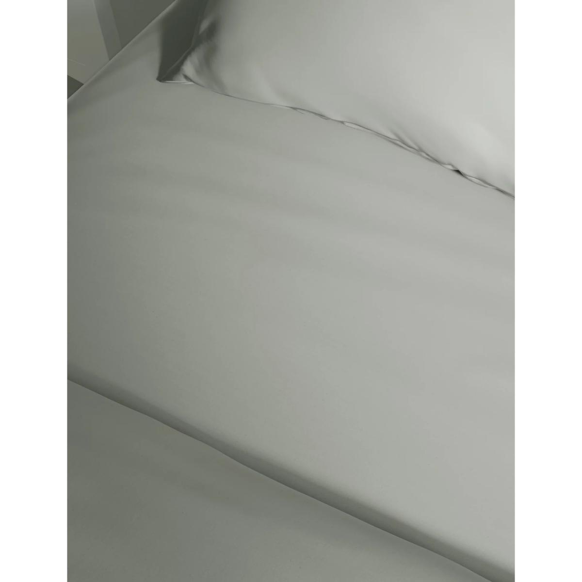 M&S Pure Cotton 300 Thread Count Deep Fitted Sheet - 5FT - Light Cream, Light Cream,Light Grey,Duck Egg – image 3