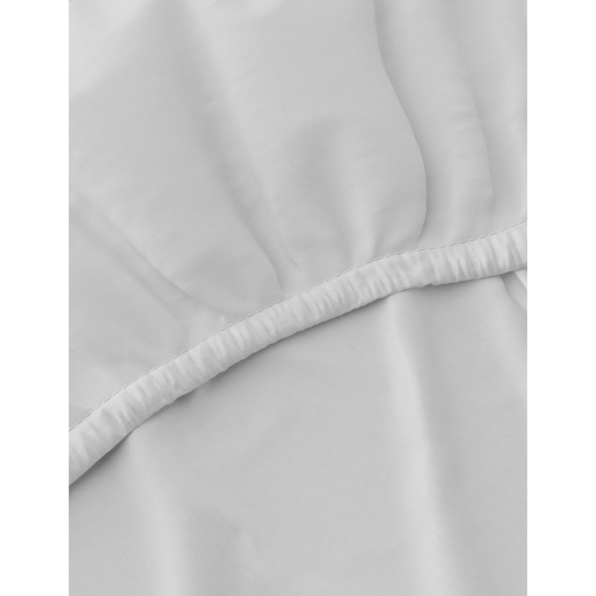 M&S 600 Thread Count Sateen Deep Fitted Sheet - 5FT - White, White – image 2