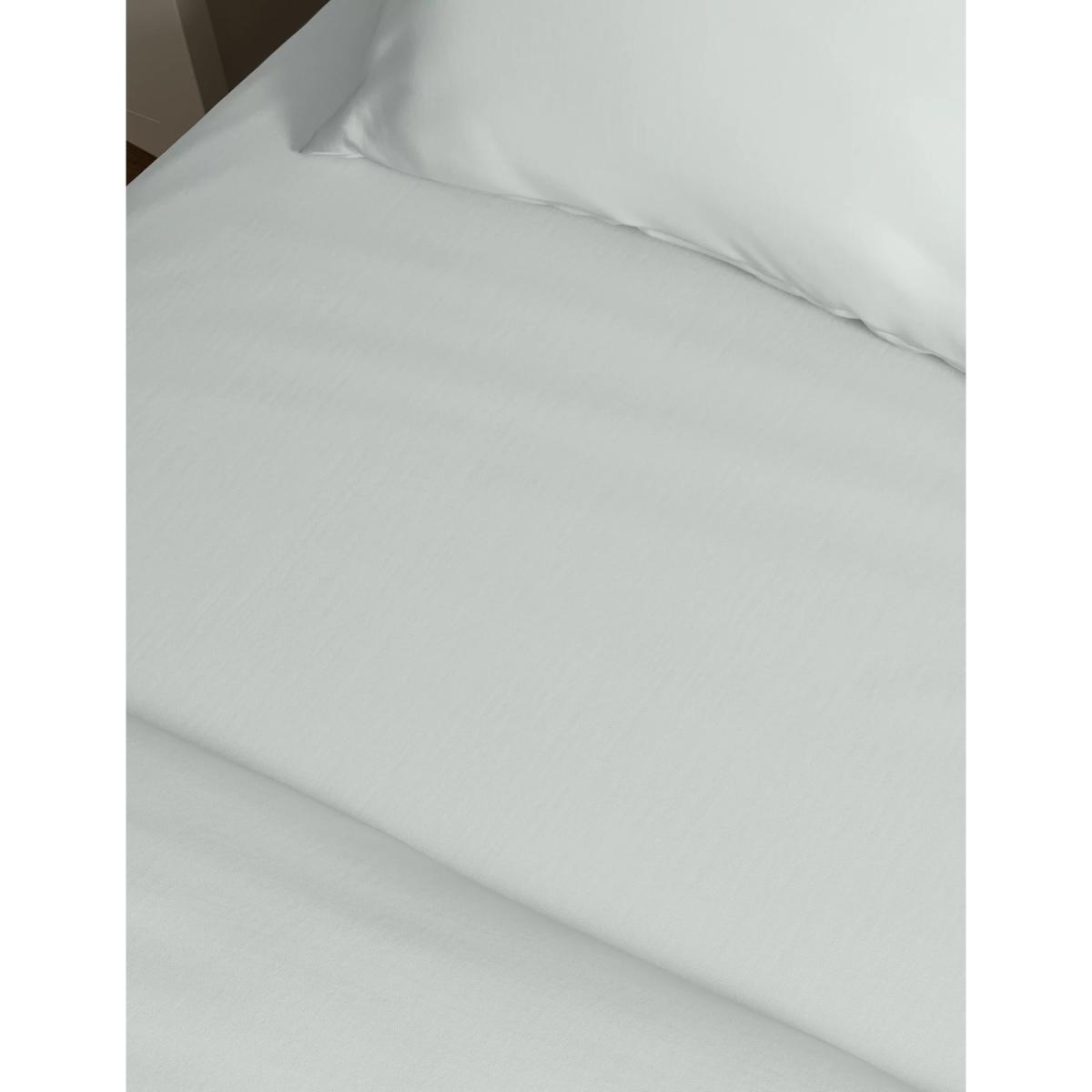 M&S Pure Cotton 180 Thread Count Deep Fitted Sheet - 5FT - Blush, Blush,Chambray,White,Cream,Ochre,Sage,Silver Grey – image 3