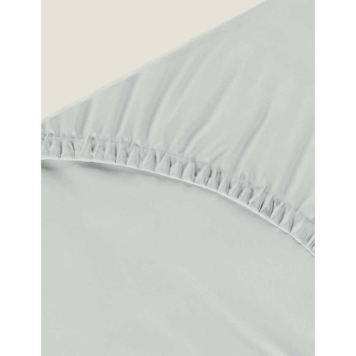 M&S Pure Cotton 180 Thread Count Deep Fitted Sheet - 5FT - Blush, Blush,Chambray,White,Cream,Ochre,Sage,Silver Grey – image 5