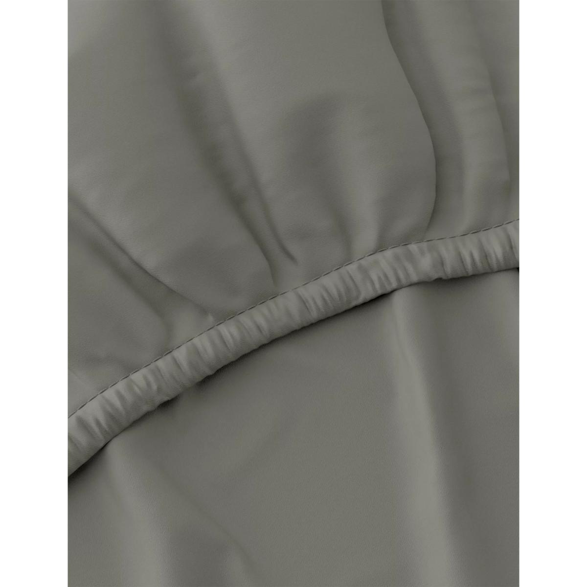 M&S Bamboo Extra Deep Fitted Sheet - 5FT - Cream, Cream,Mid Grey,White,Grey,Mid Blue,Mint,Stone – image 2
