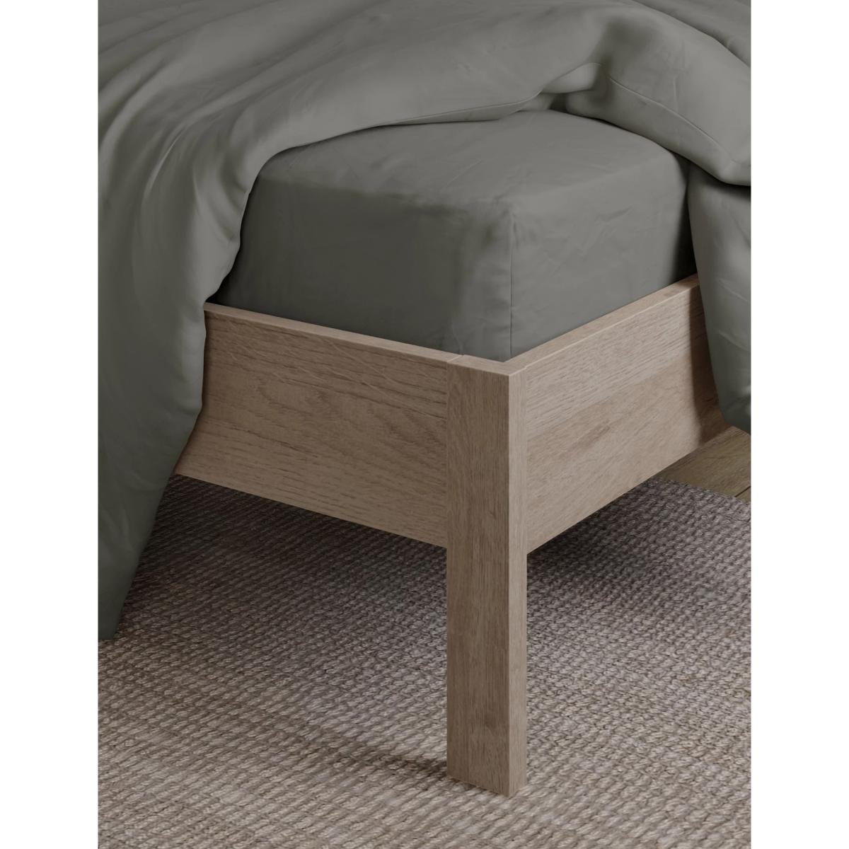M&S Bamboo Extra Deep Fitted Sheet - 5FT - Cream, Cream,Mid Grey,White,Grey,Mid Blue,Mint,Stone – image 4