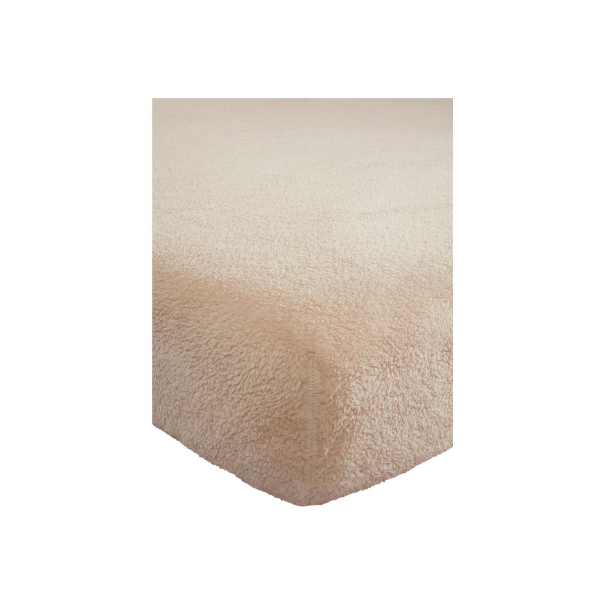 Teddy Fleece Fitted Sheet - Natural / King