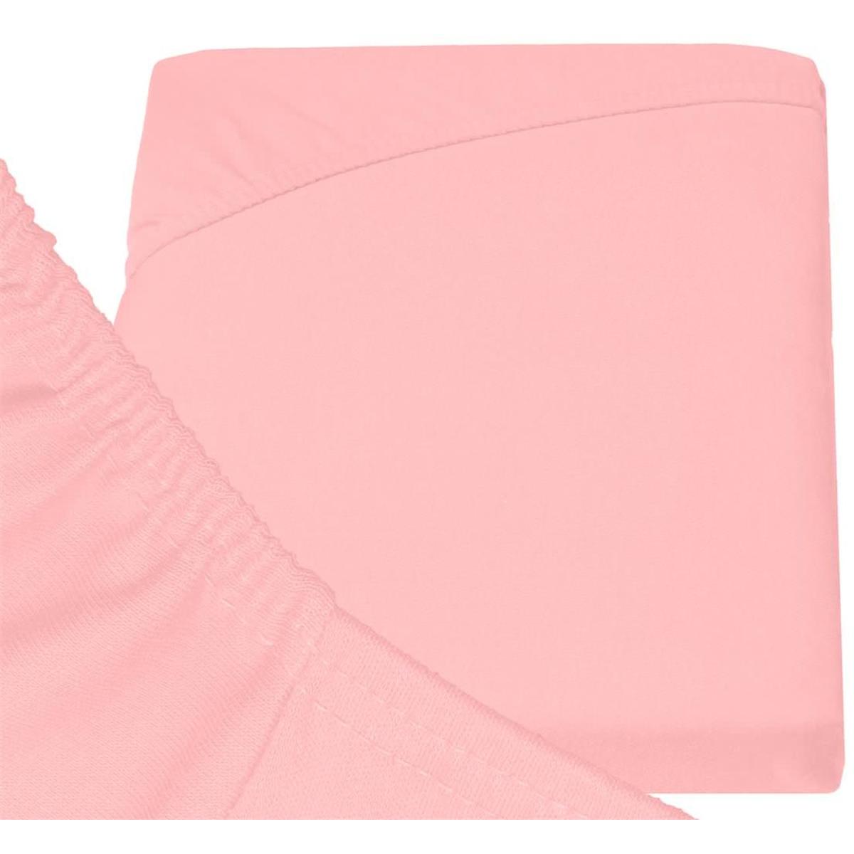 Silky Jersey Cotton Fitted Sheets - Pink / King – image 5