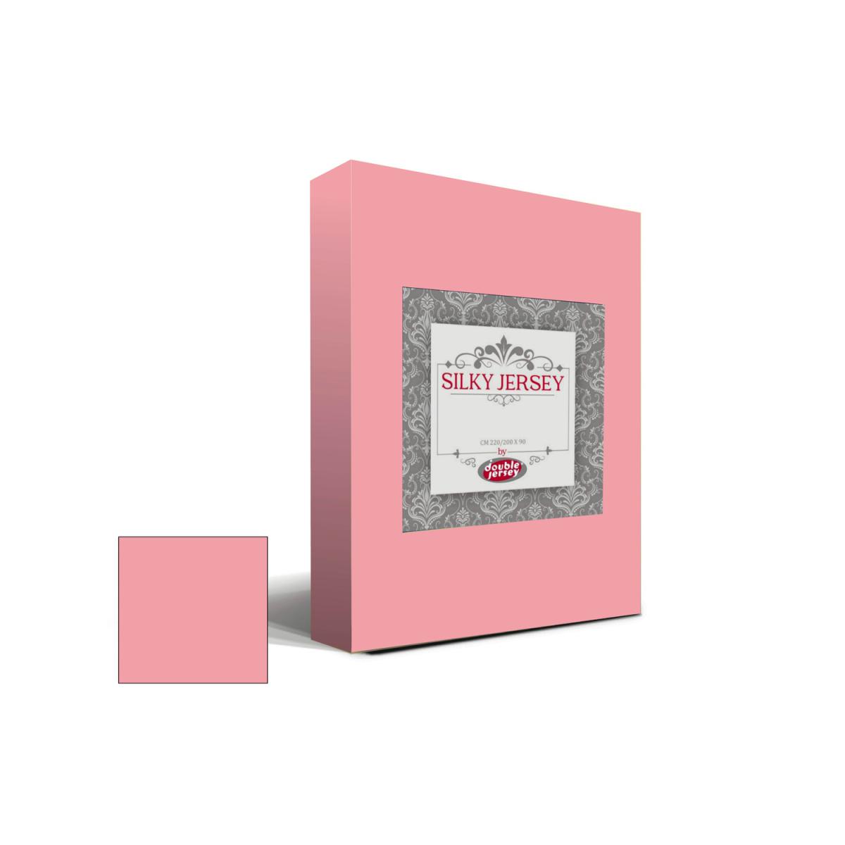 Silky Jersey Cotton Fitted Sheets - Pink / King – image 6