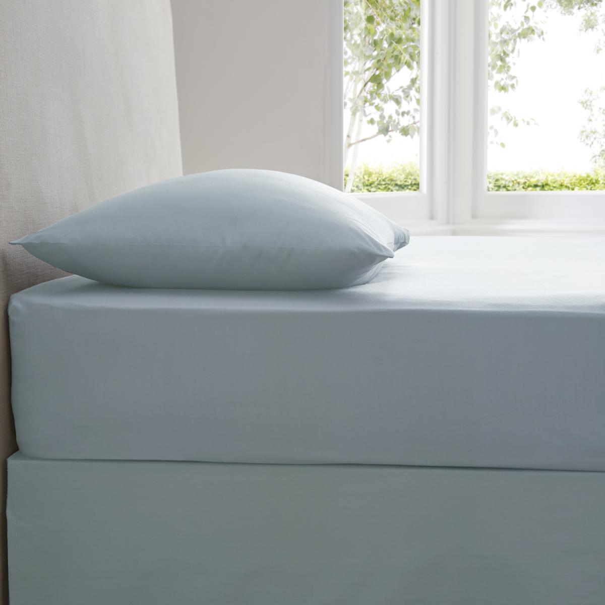 Plain Dyed Fitted Sheet - Blue / King – image 12