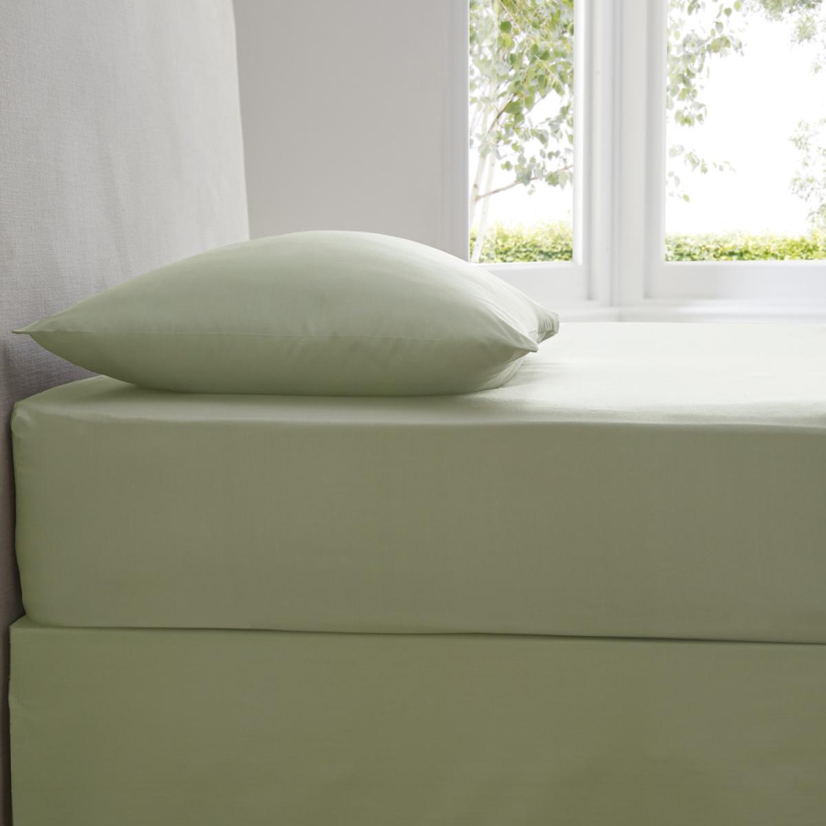 Plain Dyed Fitted Sheet - Blue / King – image 13