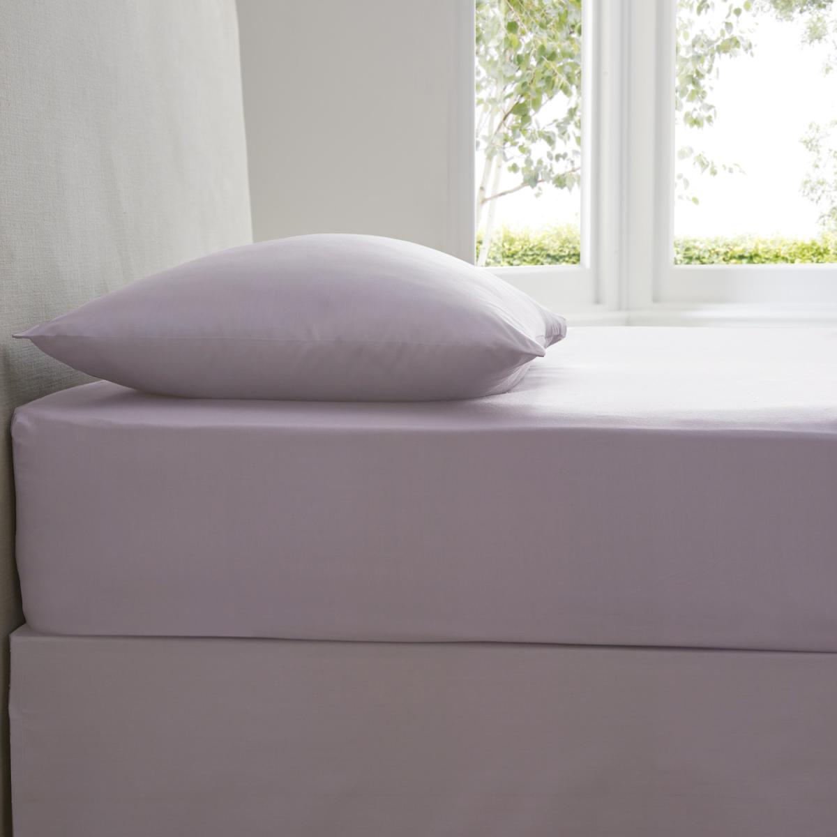 Plain Dyed Fitted Sheet - Blue / King – image 5