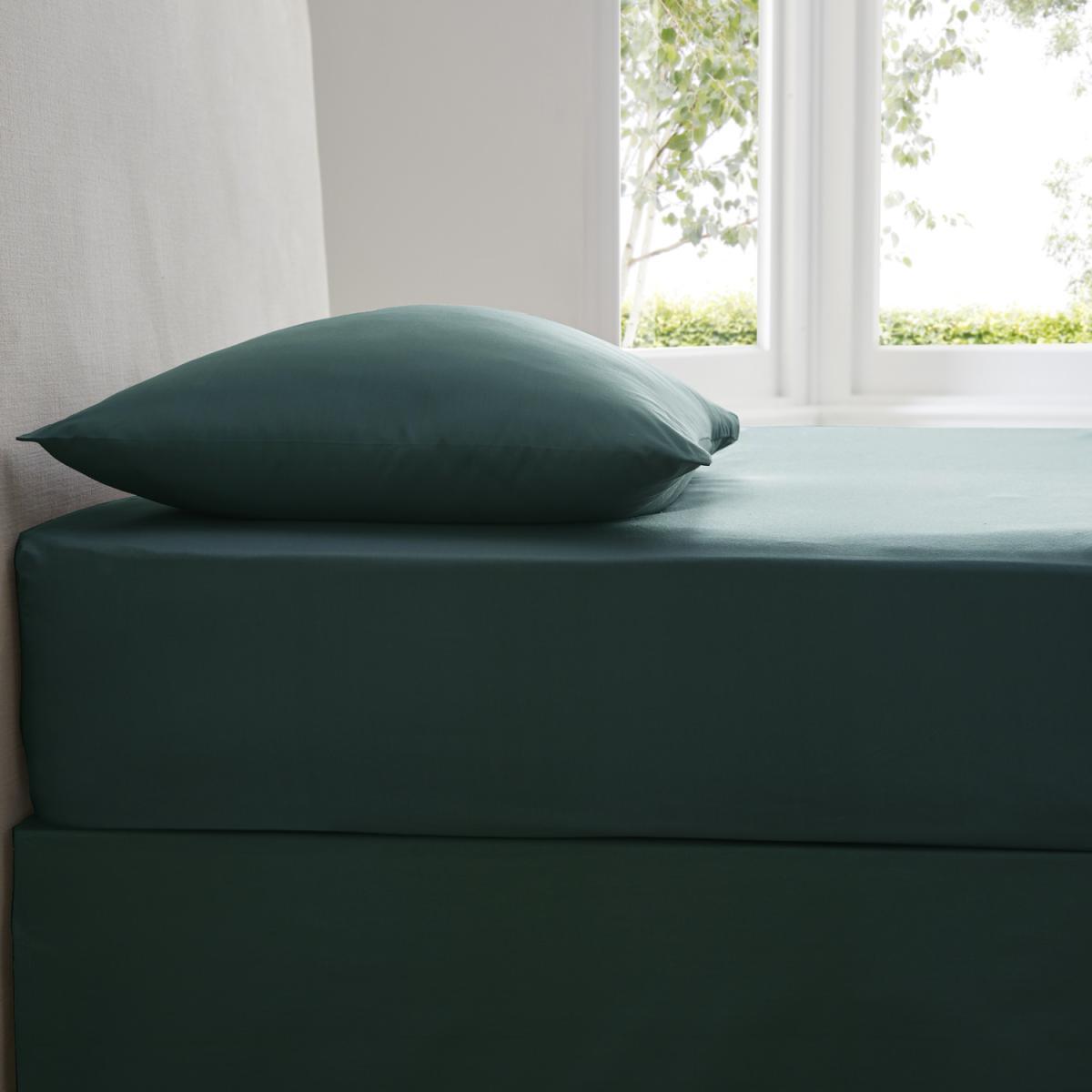 Plain Dyed Fitted Sheet - Blue / King – image 7
