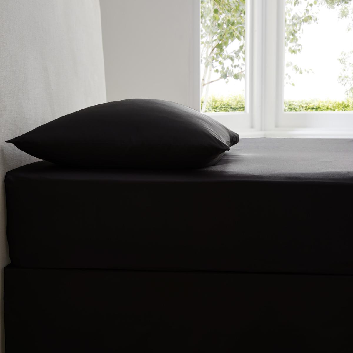 Plain Dyed Fitted Sheet - Blue / King – image 10