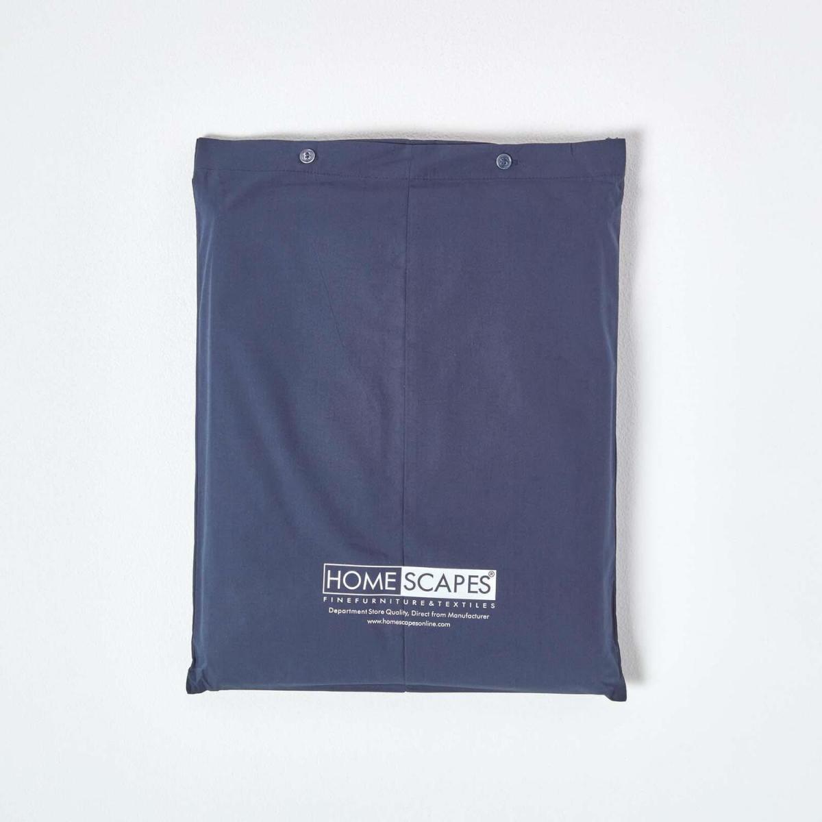 200 Thread Count Egyptian Cotton Fitted Sheet - Navy / King – image 4