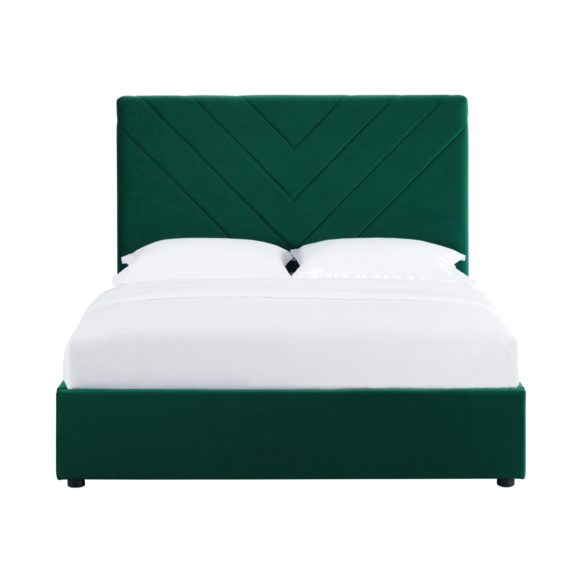 Islington Velvet Bed - Forest Green / King – image 1