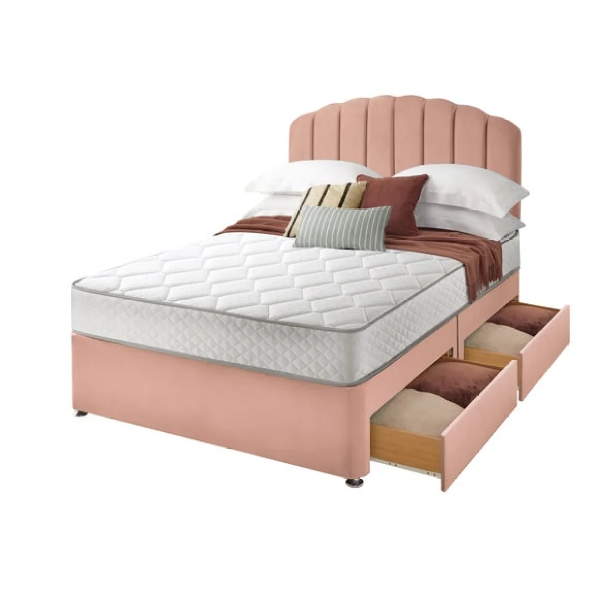 Silentnight Divan Set with Merlin Headboard and 800 Pocket Spring Memory Foam Mattress – image 6