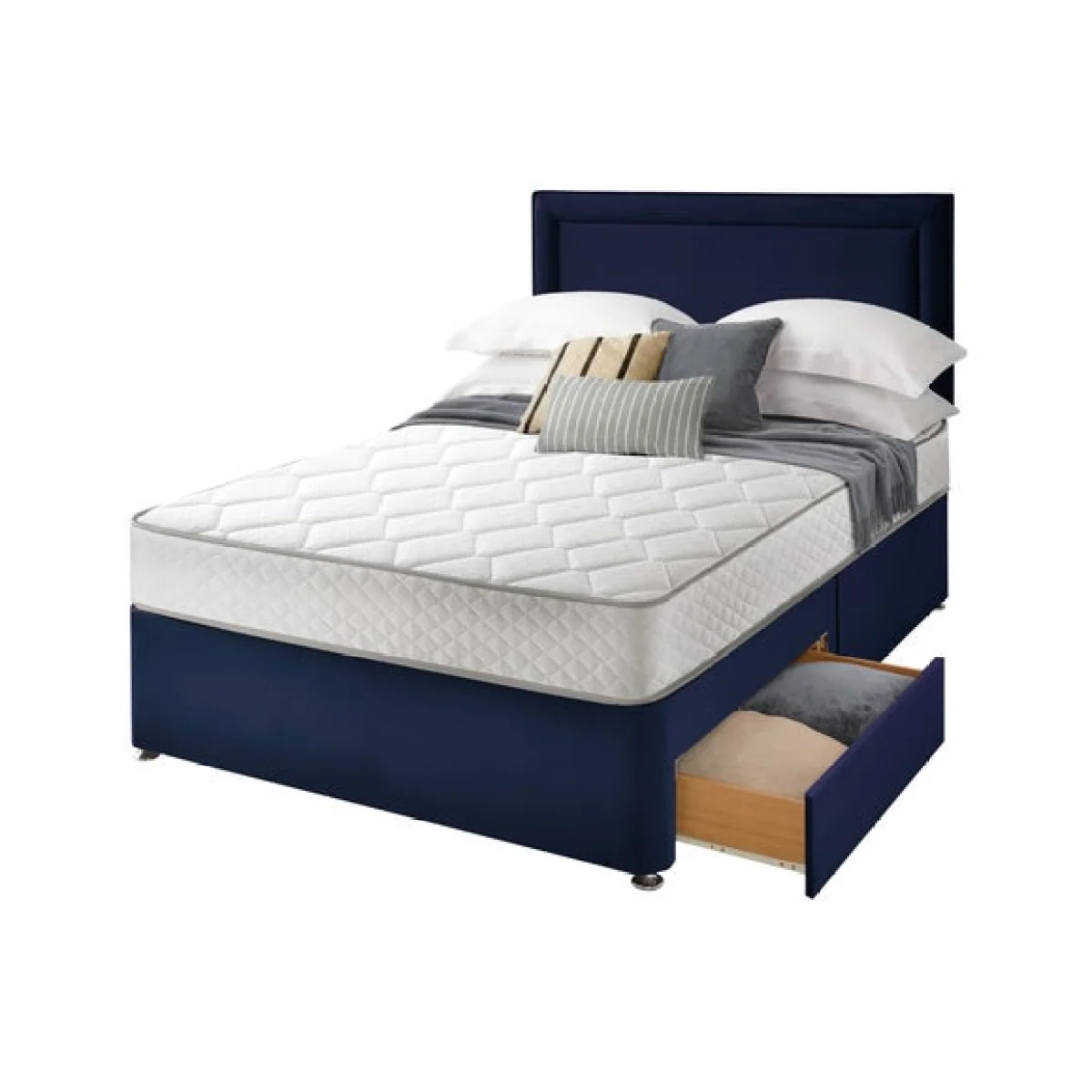 Silentnight Divan Set with Malvern Headboard and 800 Pocket Spring Memory Foam Mattress – image 6